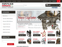 Tablet Screenshot of aboutww2militaria.com